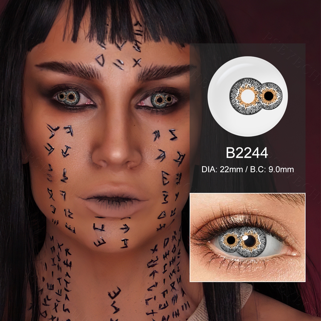 Double Iris Creepy Epic 22mm Sclera Lenses