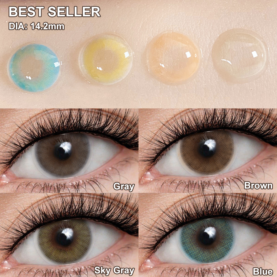 Free Samples Freshgo Wholesale Eye Lens Yearly Colored Contacts Natural Lenses Eye Contact Hidrocor II Lentes De Contacto