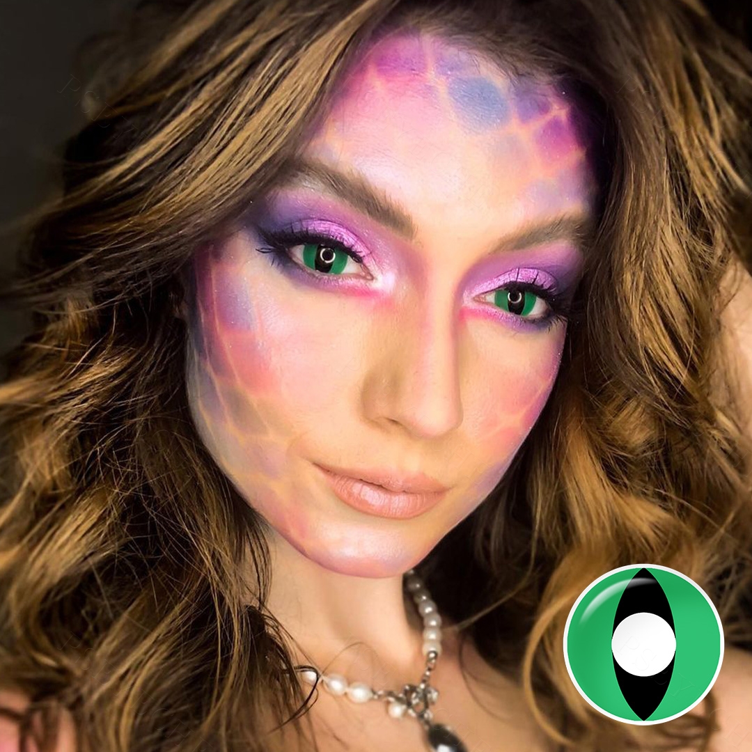 Free Samples Pseyeche Cat Eye Contact Lenses Hollywood Crazy Soft Lens Anime Cosplay Halloween Contacts Lentilles Pour Les Yeux