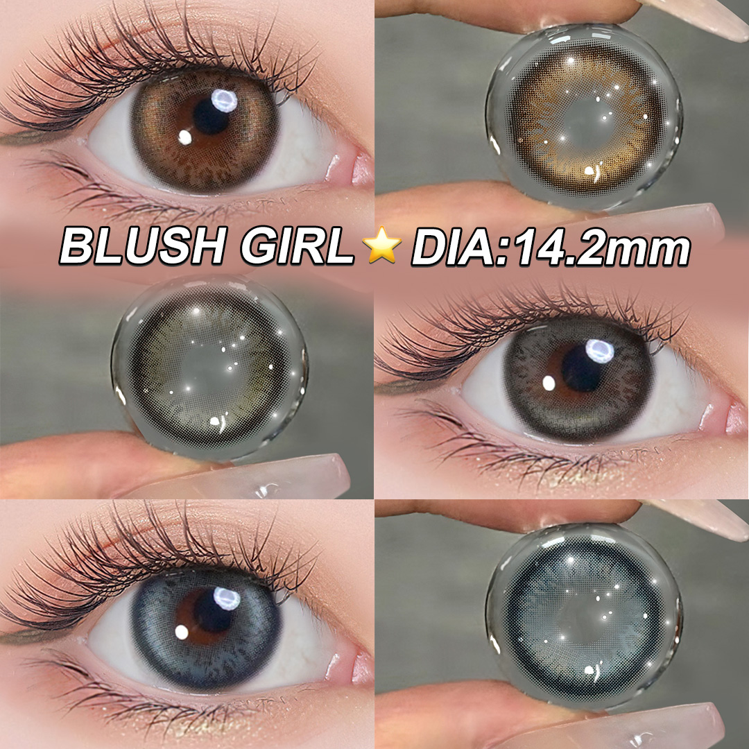 Free Samples Magister Colored Contacts New Arrival Blush Girl Contact Lens Soft HEMA 14.2mm Color Contact Lenses for Eyes