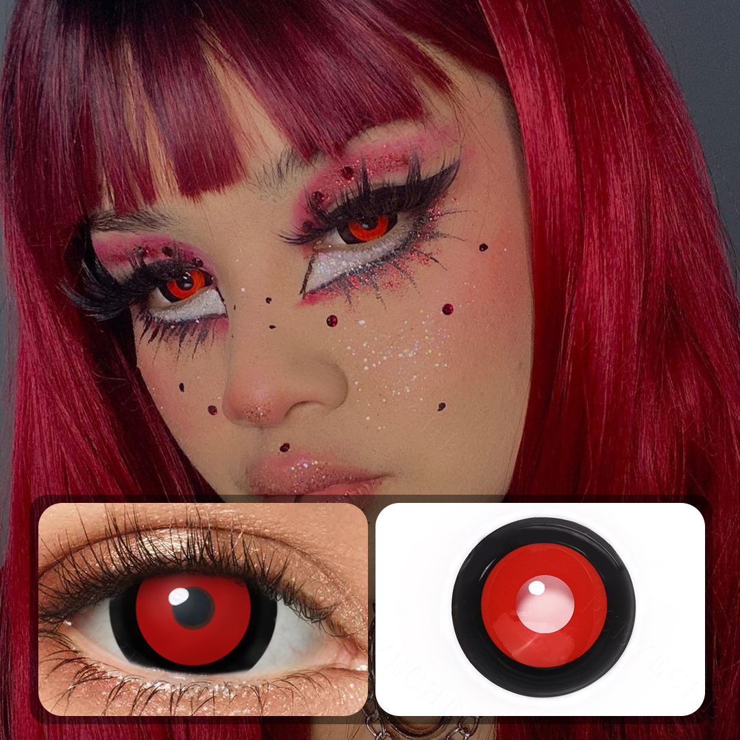 Hot Pseyeche Contact Lenses 17mm Mini Sclera Black Sclera Contact Lenses Cosplay Contact Lenses Big Eye Lens Lentes De Contacto