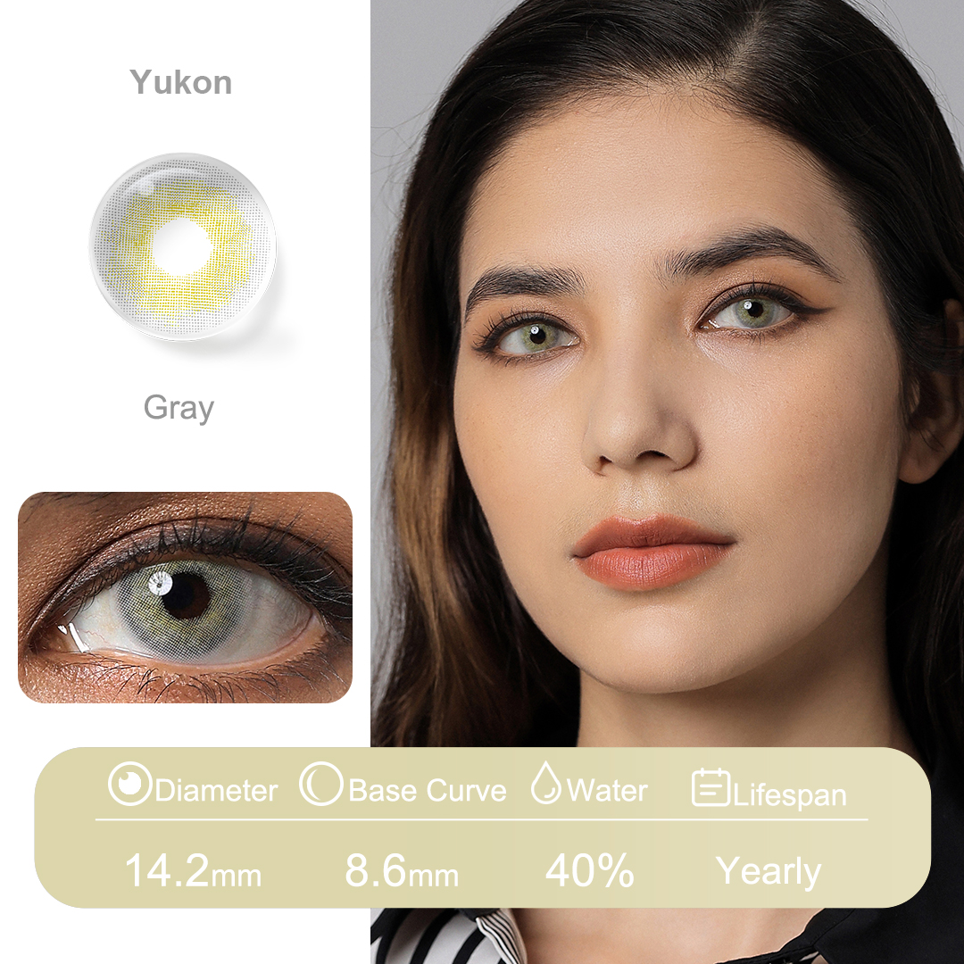 New Blue Coloured Contact Lenses Natural Freshgo Yearly Cosmetic Eye Color Contact Lens Soft Les Lentilles De Contact Des Yeux