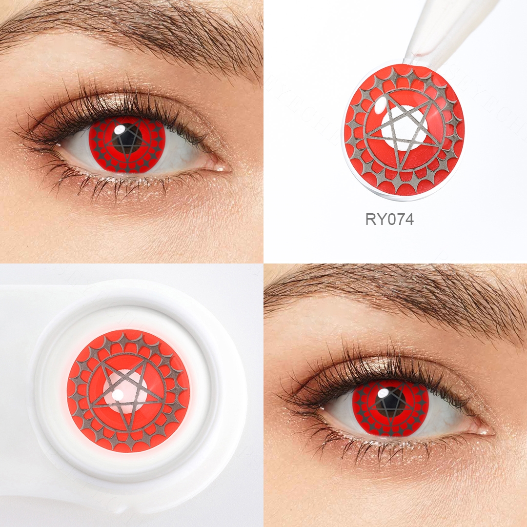 Free Shipping Pseyeche Contact Lenses Halloween Cosplay Colored Contacts  Halloween Eye Contact Lenses Lentes De Contacto