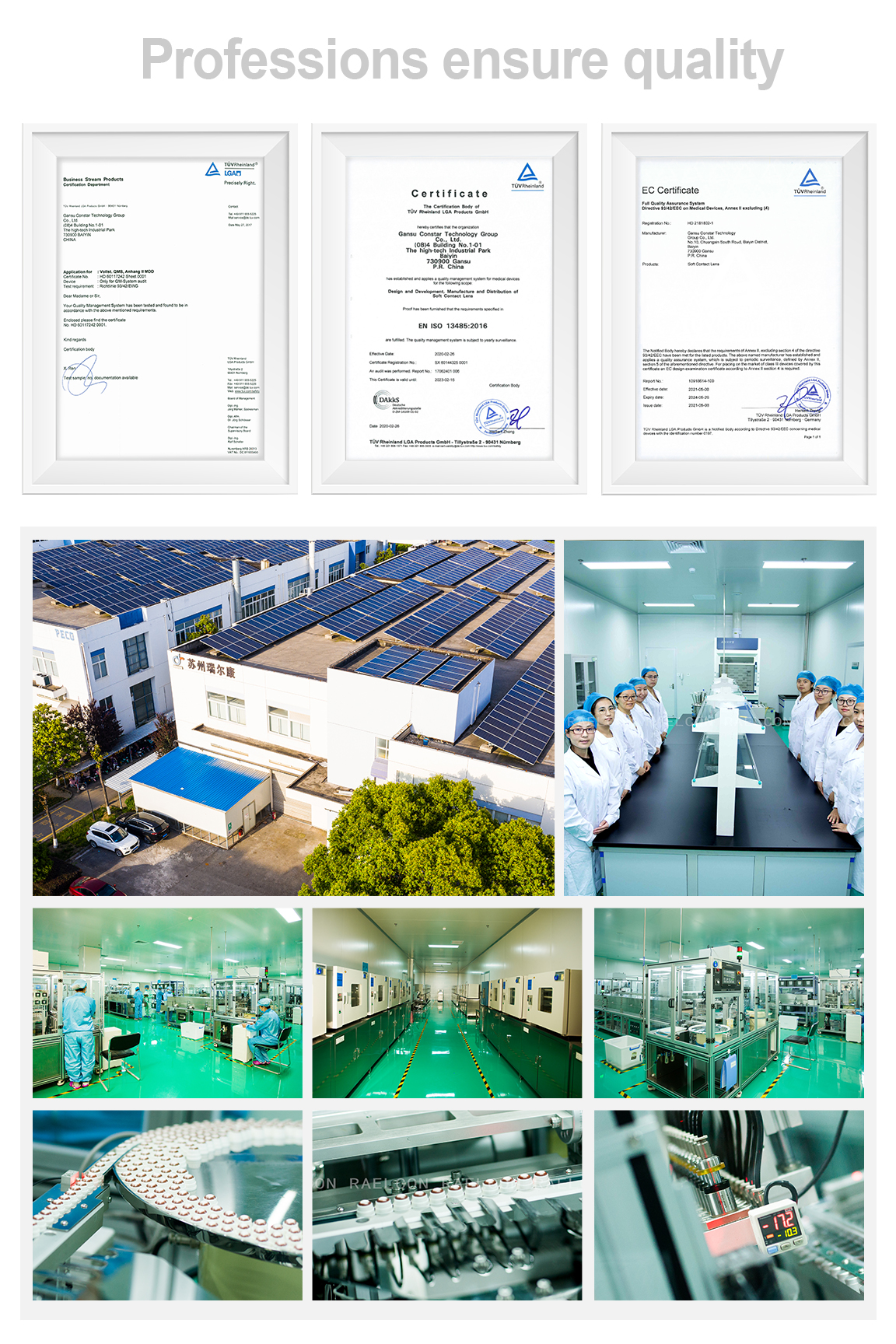 Manufacturing & Certifications