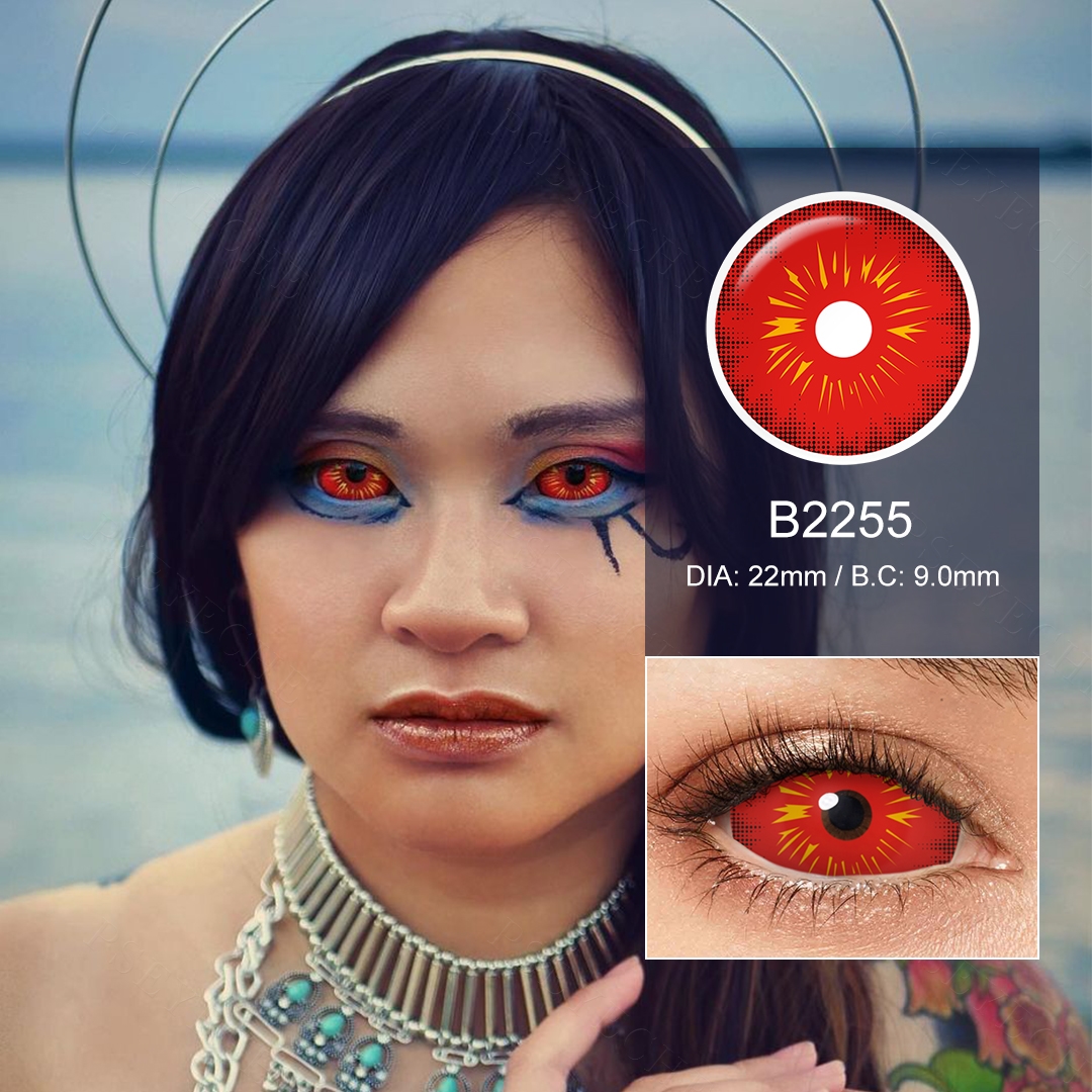 All Red Fire 22mm Sclera Lenses