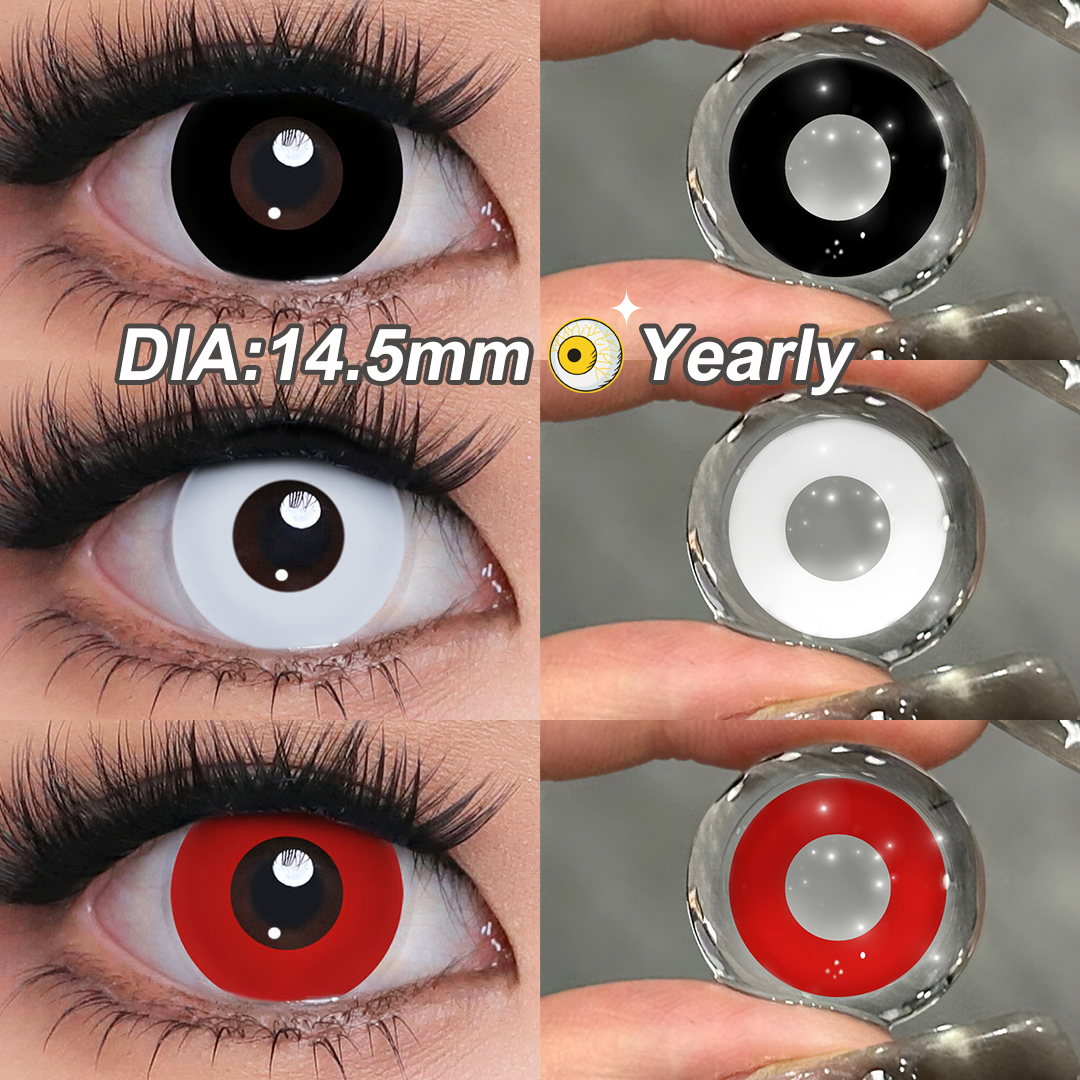 Free Shipping Magister Halloween Lens Crazy Anime Eye Contacts Big Eye Soft Annual Cosplay Contact Lenses Lentille Sharingan