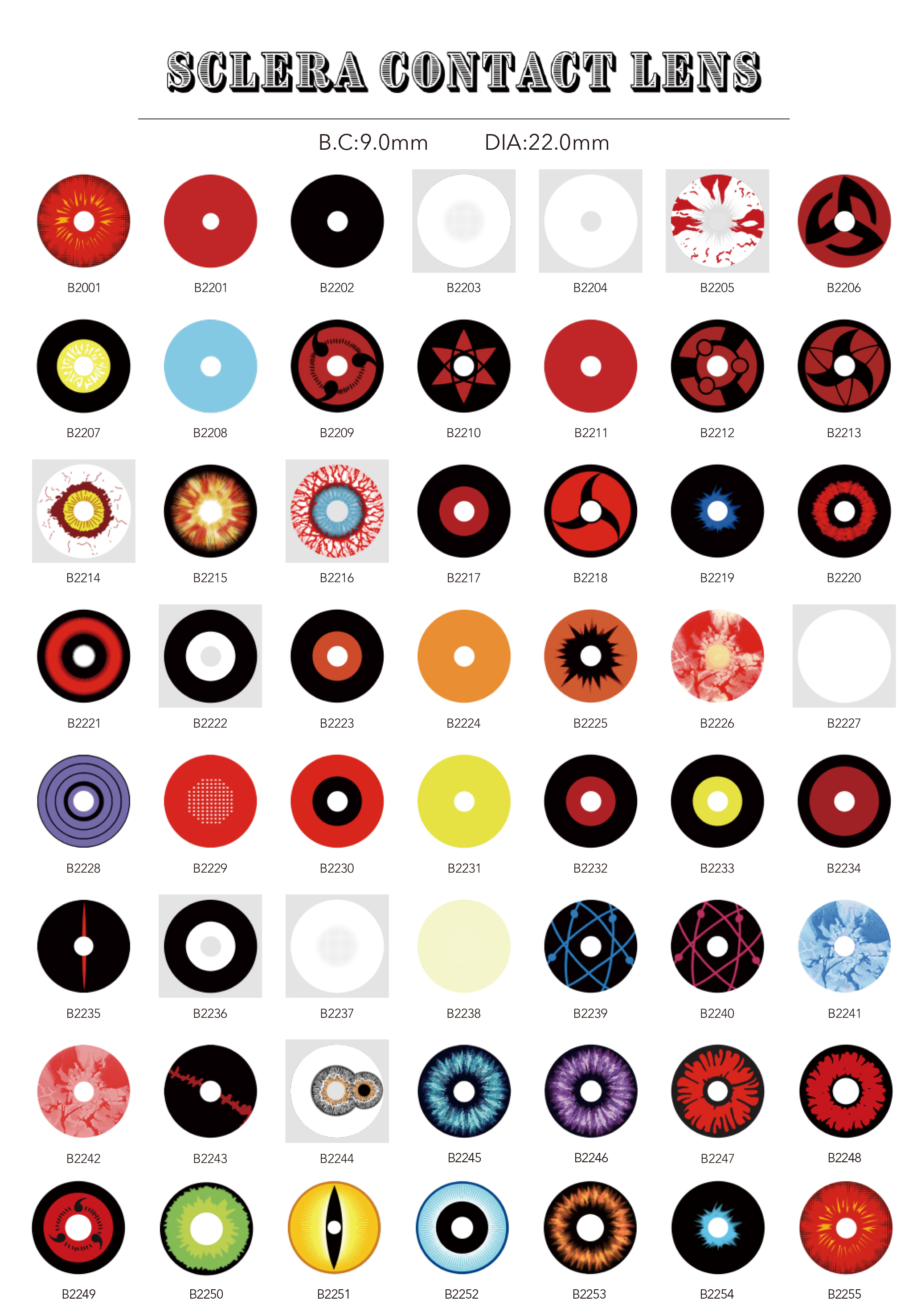 Scary Eyes Contact Lenses