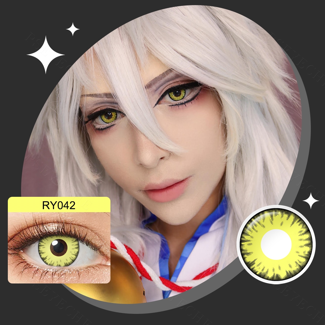 Free Shipping Pseyeche Halloween Vampire Contact Lenses 14.5mm Cosplay Contact Lenses for Halloween Lentes De Contacto Halloween