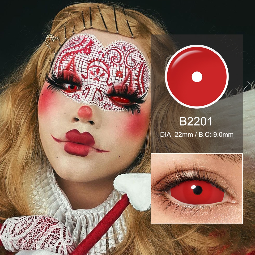 All Red Sclera Lenses