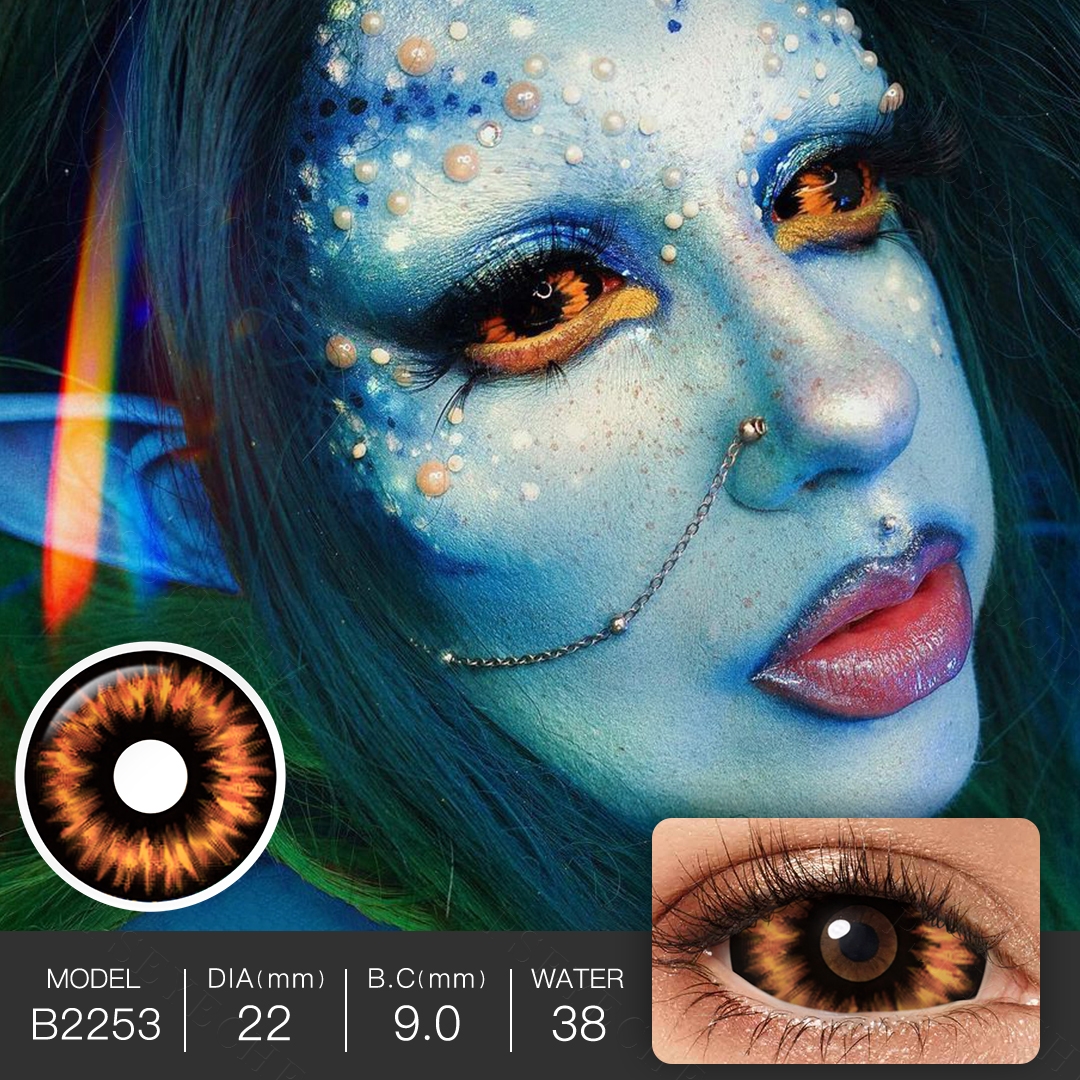 Free Shipping Pseyeche Sclera Lenses Cosplay Sclera Lens 22mm Sclera Contact  Lenses Snowy Night Full Eye Lentes De Contacto