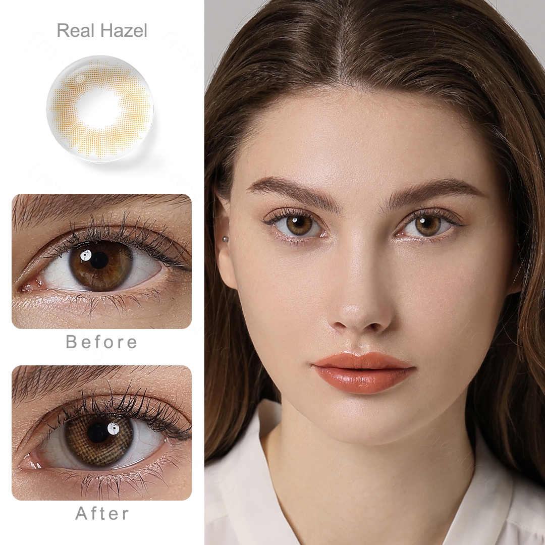 Real Hazel Contact Lenses
