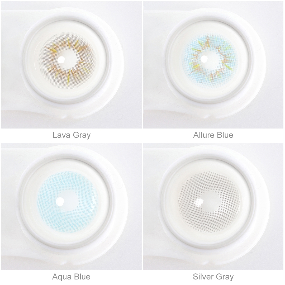 New Colored Contacts 2024 Popular Soft Blue Lenses Natural Eye Lenses Yearly Wholesale Color Contact Lens
