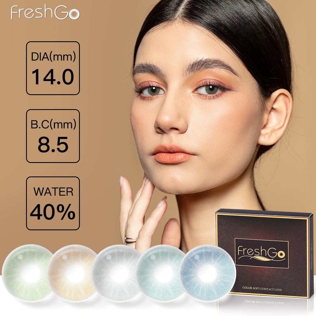 Freshgo HIDROCOR Gen3 Soft Lens Cosmetic Contacts Natural Color Contact Lenses Gray Eye Lentes Wholesale Lentilles De Contact