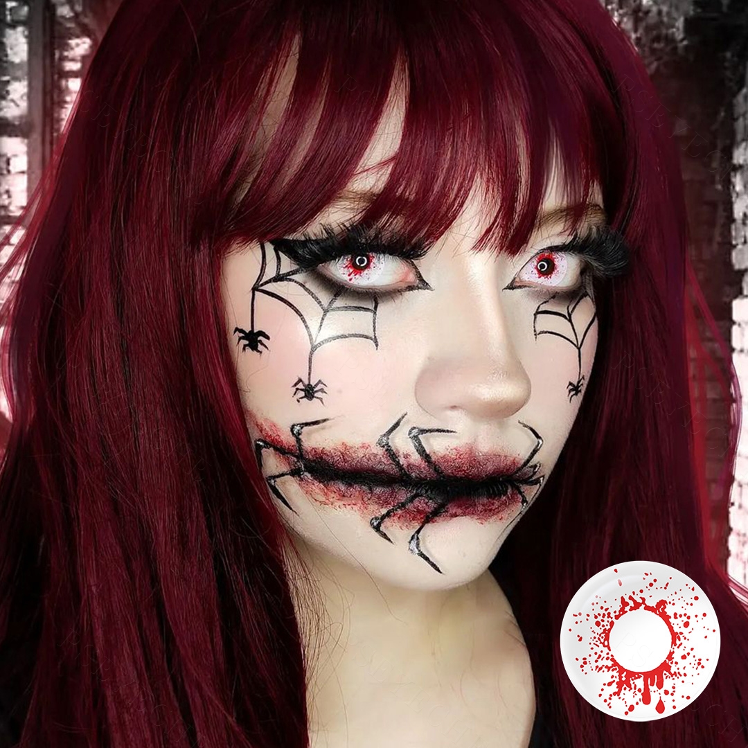 Free Sample Pseyeche Softlens Vampire Halloween Contact Lenses Eye Lens Hollywood Eye Cosplay Soft Lens Lentes De Contacto Color