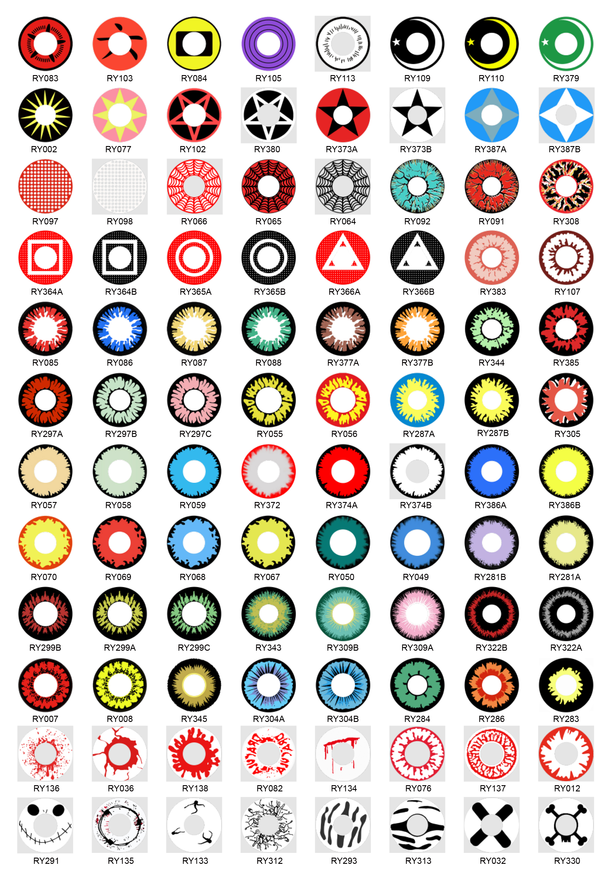 Cosplay Eye Contacts