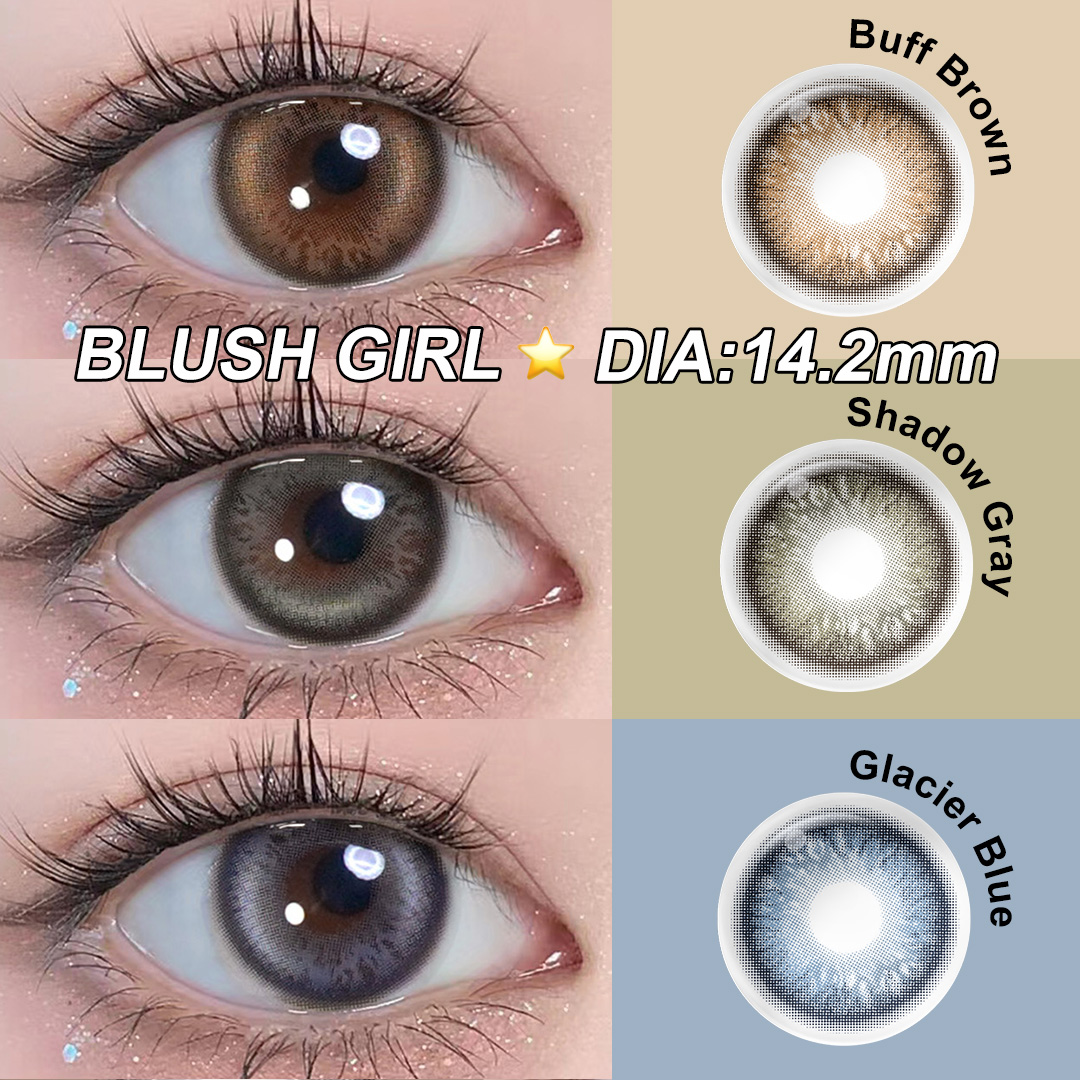 Free Shipping Magister New Arrival Blush Girl Contact Lenses 14.2 Eye Lens Cosmetic Contact Lenses Lentes De Contacto Lentilles
