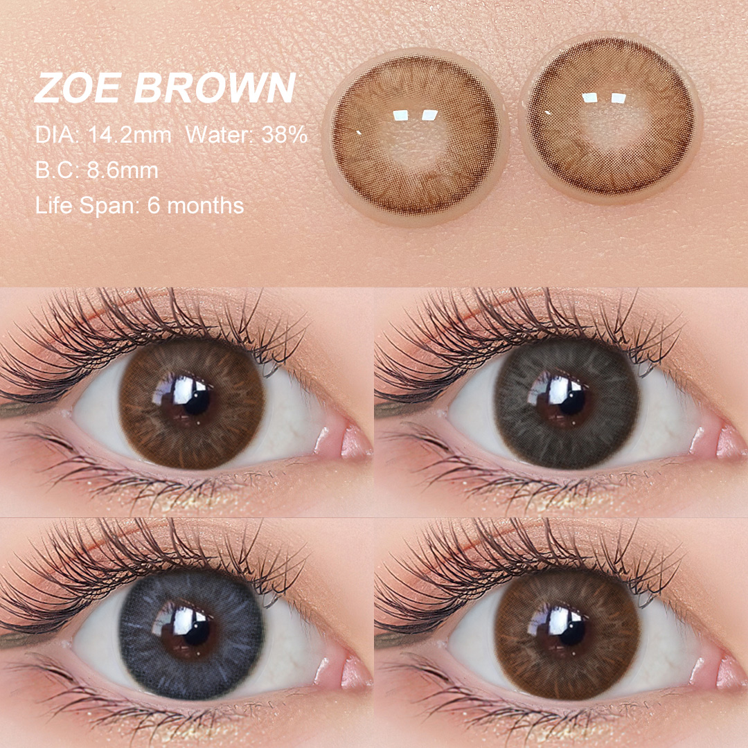 Free Shipping Magister New Arrival Eye Contact Lenses Zoe Natural Colored Eye Contacts Cosmetic Contact Lenses Lentes De Contato