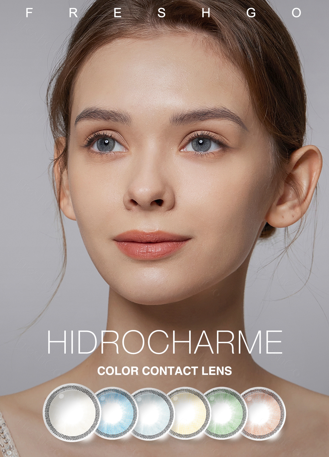 Hot Sale Freshgo Colored Contacts Eyes Lens 3 Tone 14.50mm Coloured Contact Lenses Wholesale Lentes De Contacto De Colores
