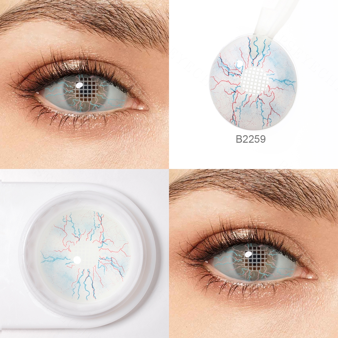 Free Design Pseyeche Bloody Crack Sclera Lens  22 mm sharingan Contact Lenses Zombie Sclera Lens Eye Lenses Eye Lens