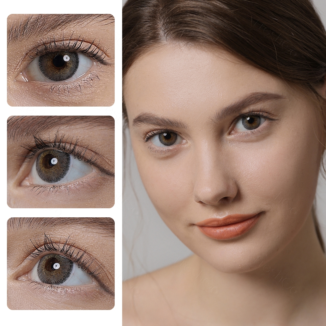 Factory Price Freshgo Wholesale Cosmetic Contacts 1 Year Color Lens Blue Eyes Contact Lenses Natural Colour Contact Lens