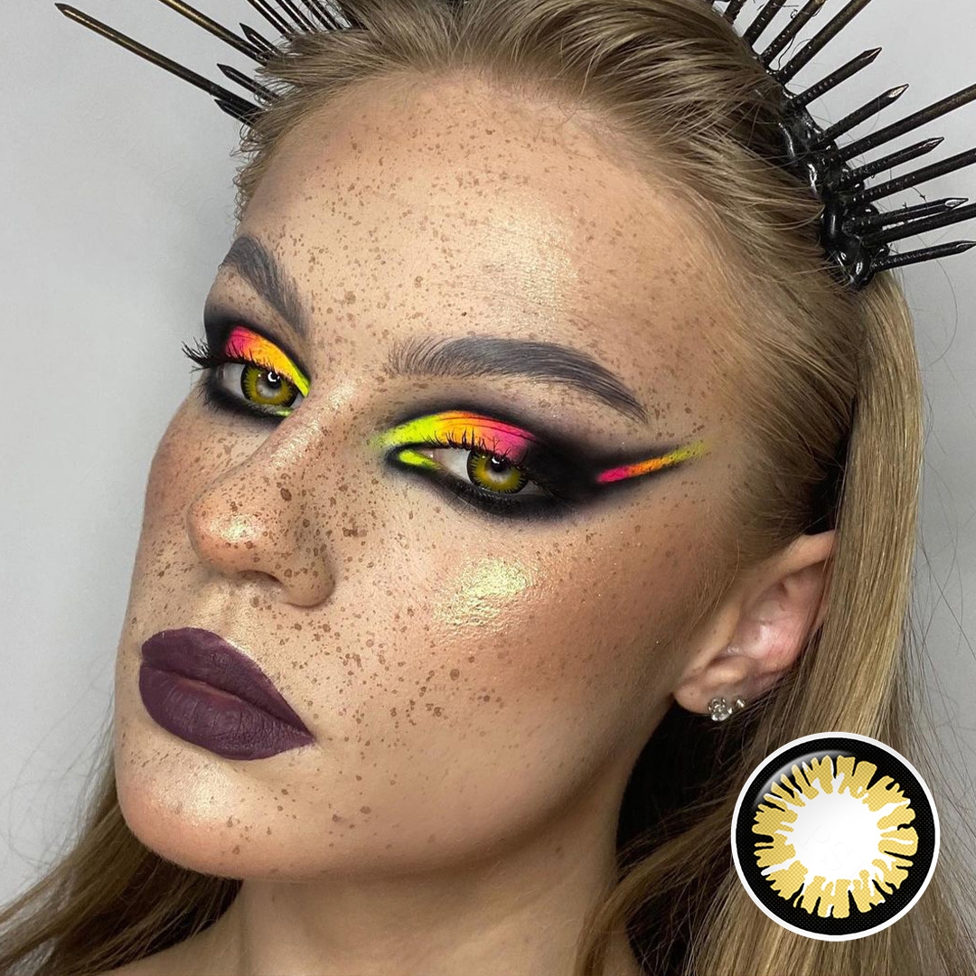 Pseyeche Halloween Contact Lenses Hollywood Eye Cosplay Soft Lens Glamor Lenses Color Lenses for Eyes Lentilles De Yeux