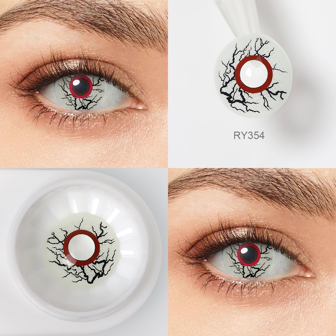 Free Shipping Pseyeche Veins Eye Crazy Lenses Bloody Crack sharingan Lens Halloween Eye sharingan Contact Lenses Lentilles