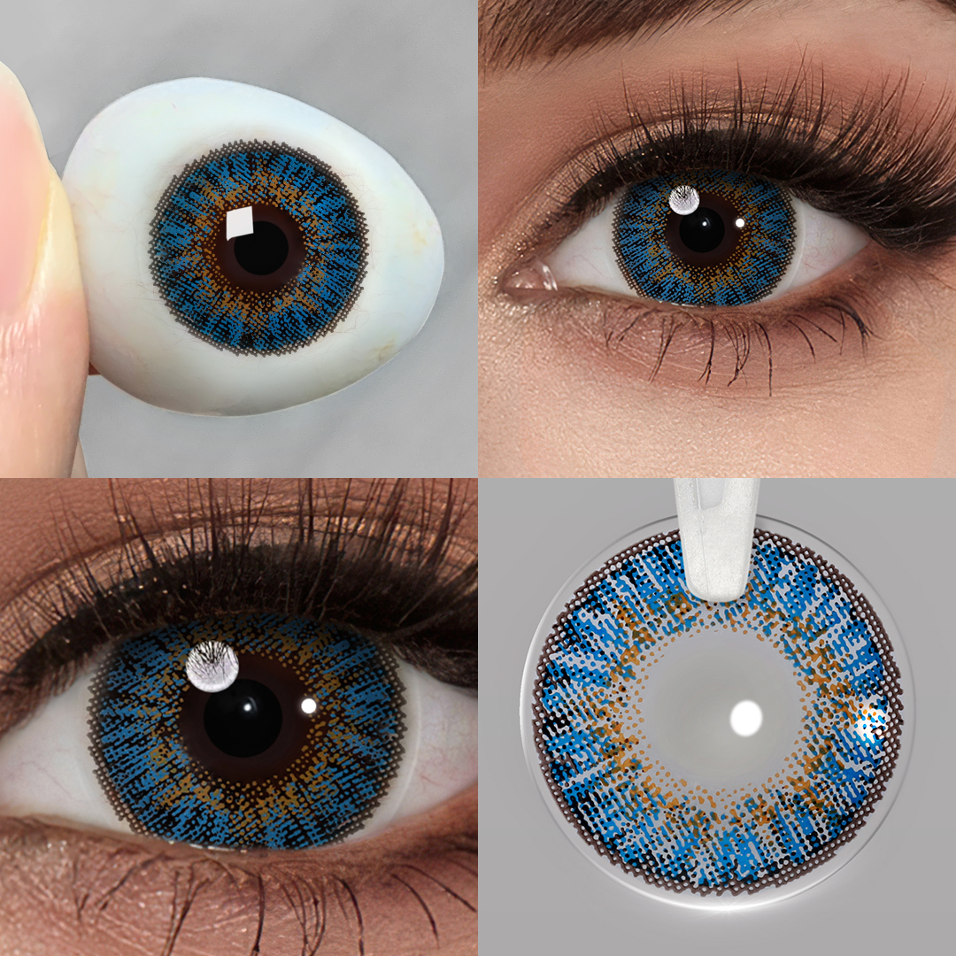 Hot Sales Freshgo 3 Tone Soft Lens Contacts Card Bord Colored Eye Contact Lenses Wholesale Paper Box Lentes De Contacto