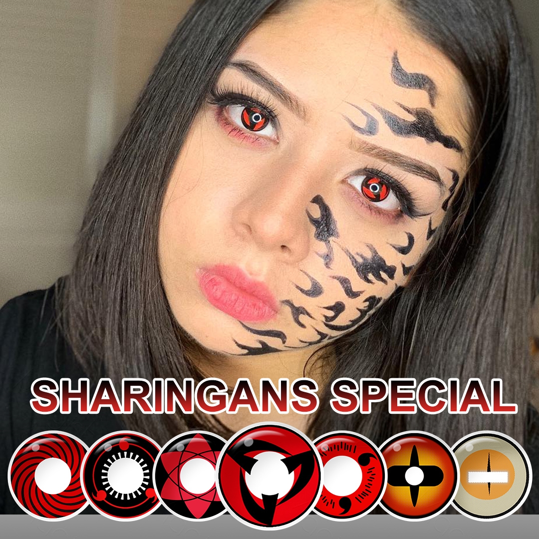 Magister Hot Crazy Colored Contact Lens Role-Playing Halloween Eye Lenses Free Shipping Yearly Sharingan Contact Lenses
