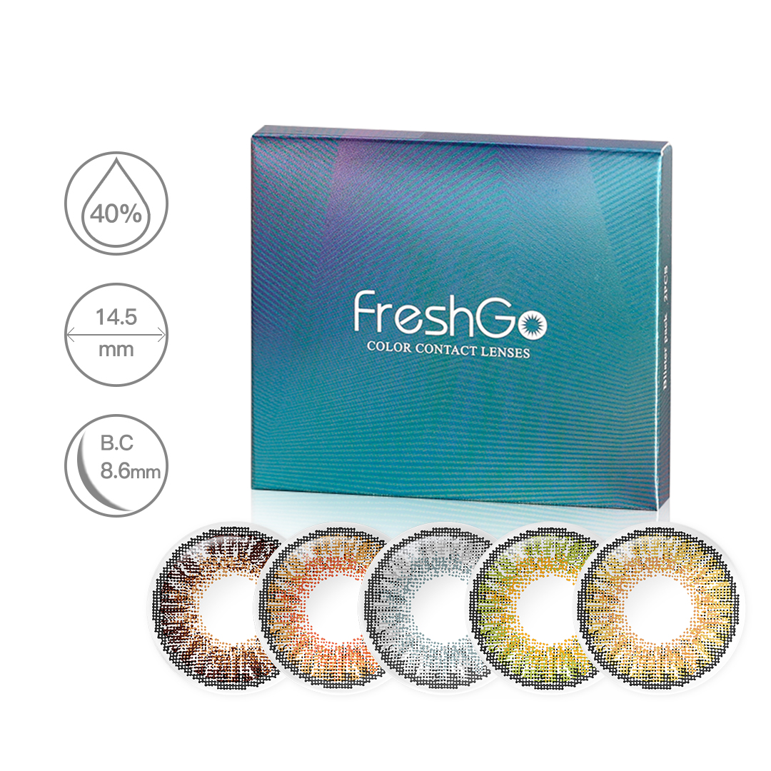 OEM Design Free 3 Tone Lenses Eye Contact Paper Box Yearly Colored Contacts Custom Logo Contact Lenses Packaging for Eyes