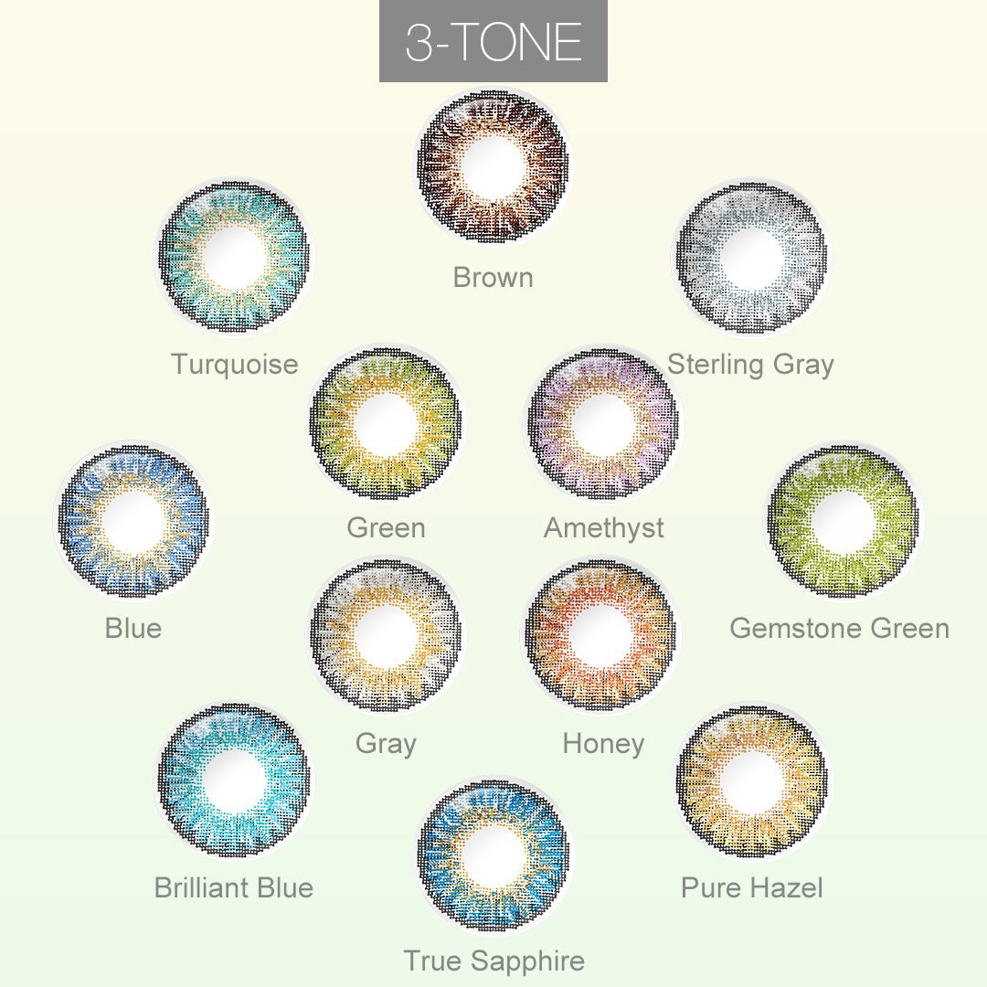 Free Samples Freshgo 3 Tone Eye Lens Eye Contact Lenses Contact Smart Contact Lenses Yearly Contactos De Colores Kontaktlinsen