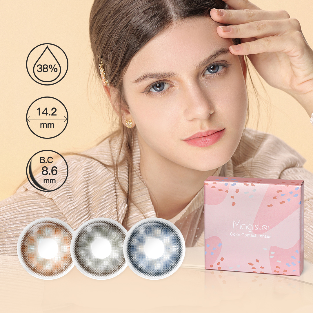 Free Sample Magister ZOE Color Contact Smart Contact Lenses Softlens Lentilles De Couleurs En Gros Les Lentilles Pour Les Yeux