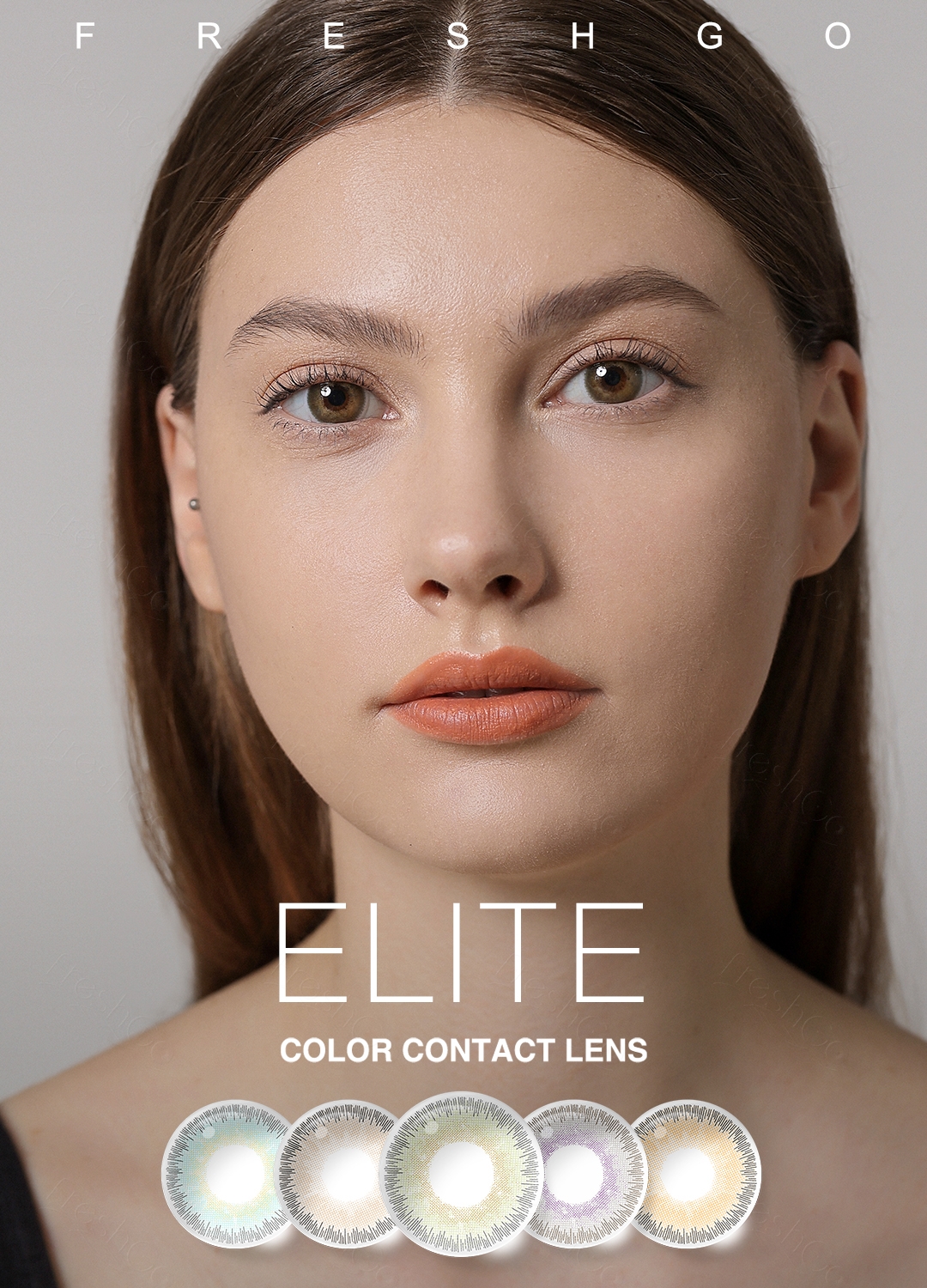 Hot Sale Freshgo Colored Contacts Eyes Lens 3 Tone 14.50mm Coloured Contact Lenses Wholesale Lentes De Contacto De Colores