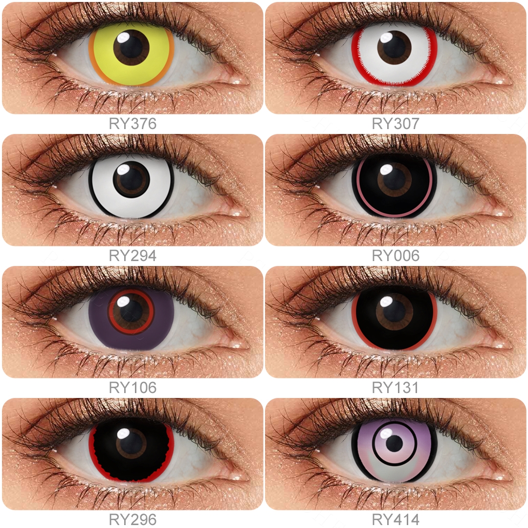 Free Shipping Pseyeche Cosplay Eye Contacts Colored Contact Lenses 14.5 sharingan Contact Lenses Kontaktlinsen