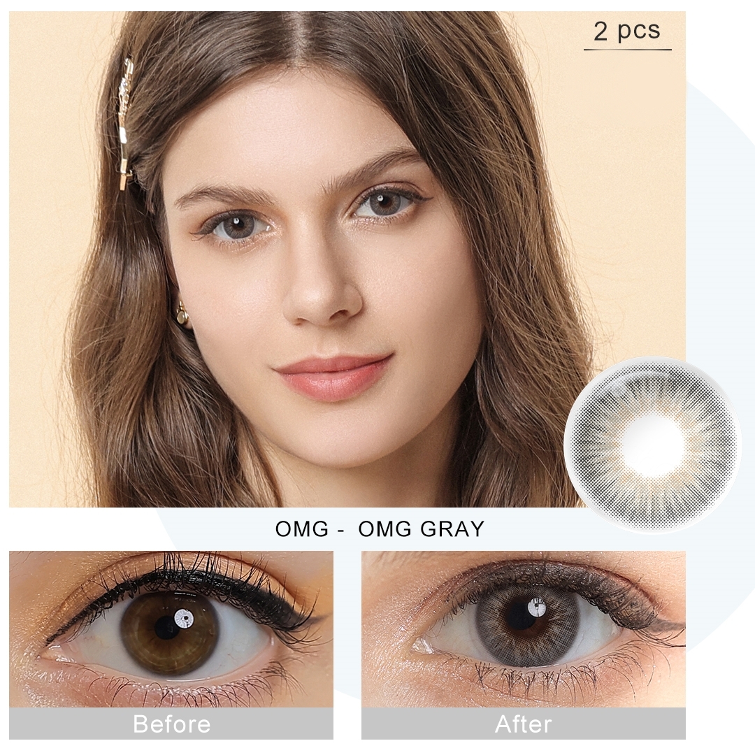 Free Sample Magister OMG Natural Colored Contact Lenses Black Circle Eye Lenses Eye Lens Kontaktlinsen Lentilles Photochromiques