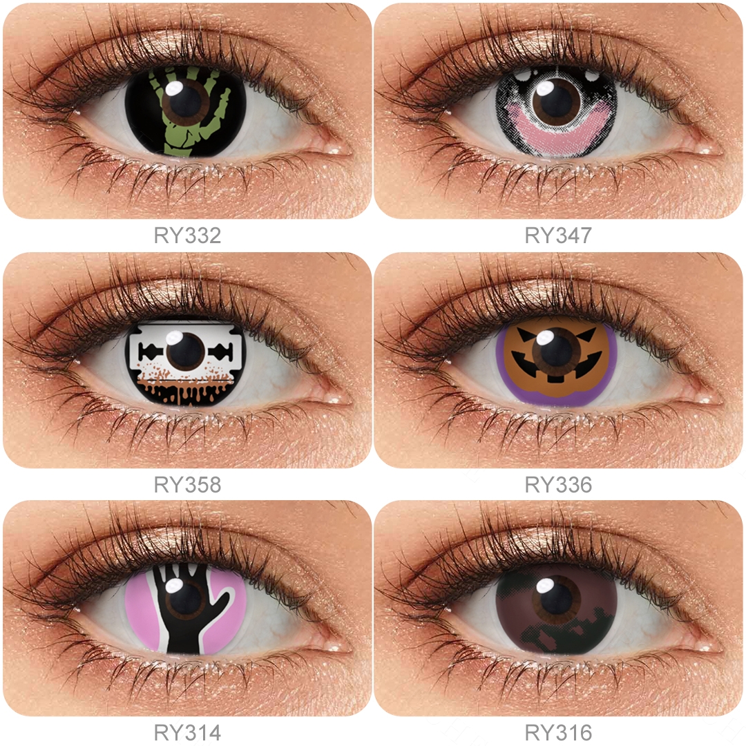 Hot Sales Pseyeche RY Spades Shape Contact Lenses Pseyeche Eye Cosplay Soft Lens Lentillas Lensa Kontak