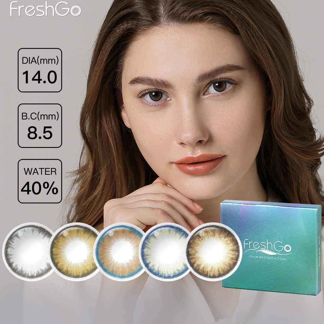Free Samples Freshgo PRO Eye Lens Soft Lens Cosmetic Contacts Natural Colored Contact Lensesgekleurde Contactlenzen Wholesale