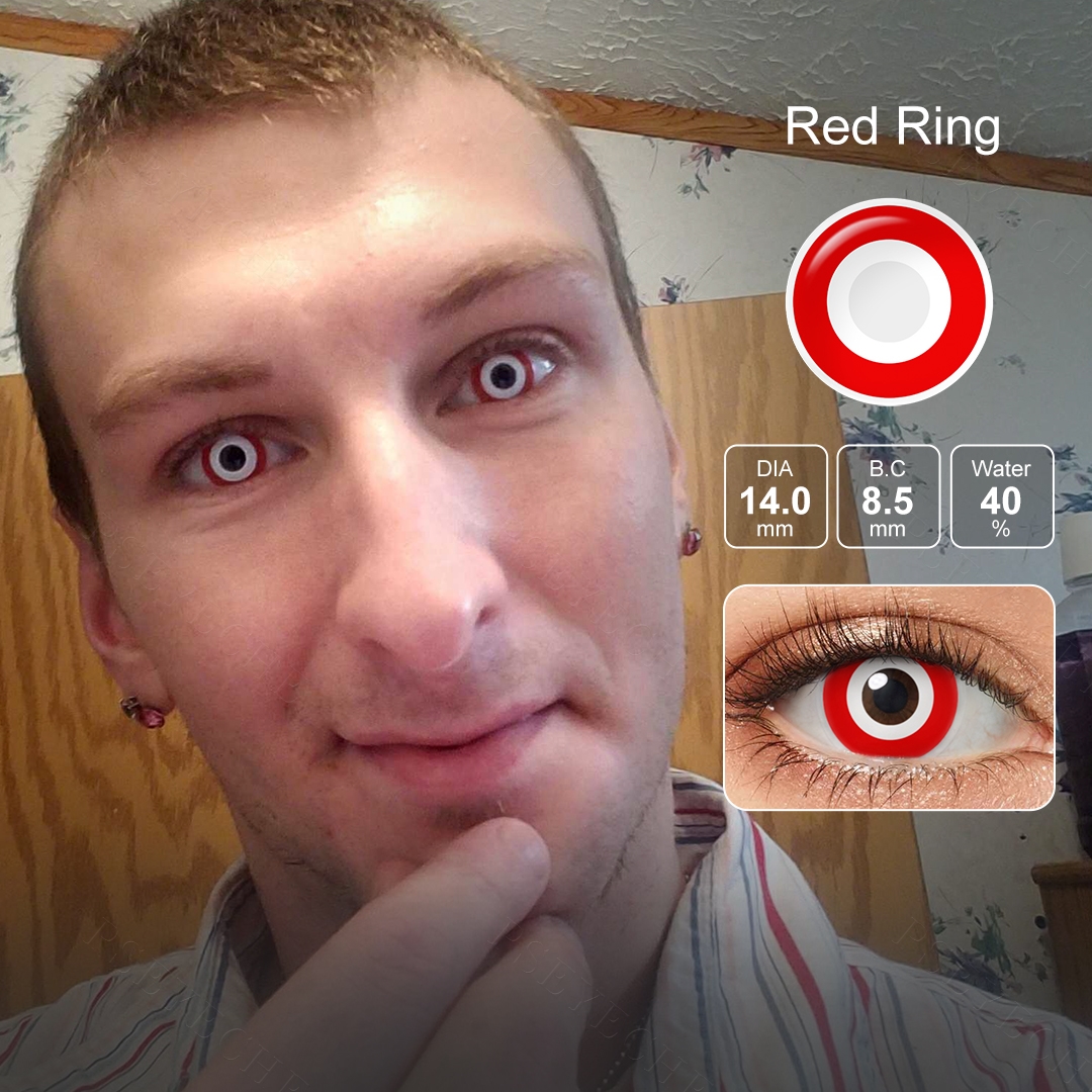 Free Shipping Pseyeche Cosplay Eye Contacts Colored Contact Lenses 14.5 sharingan Contact Lenses Kontaktlinsen