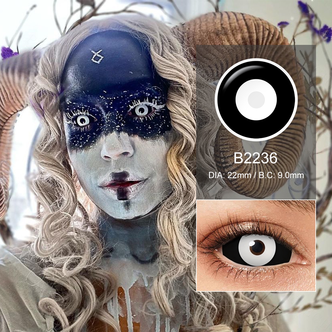 Black & White Sclera Lenses