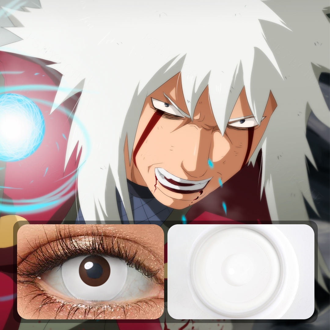 White Out Halloween Contacts Power range -1.00 to -6.00