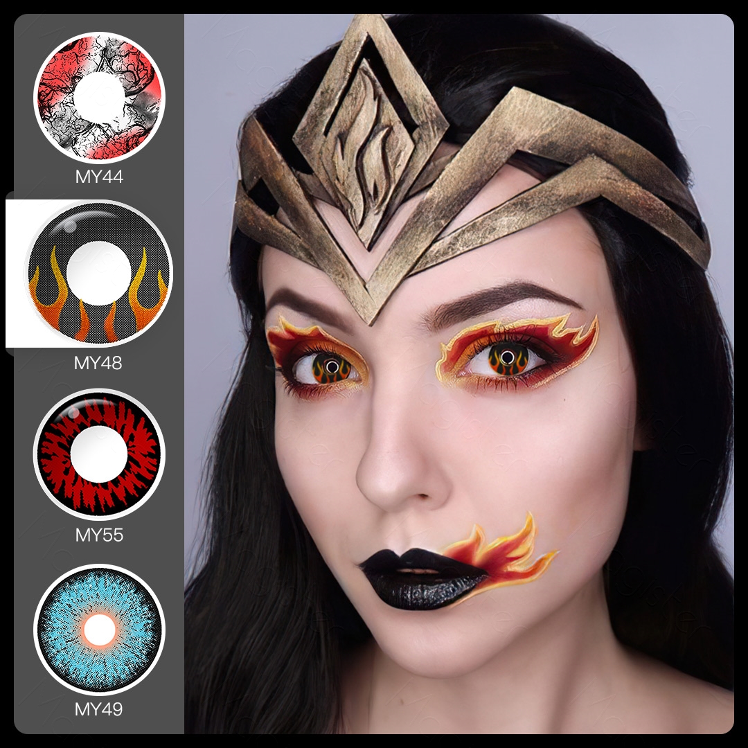 Magister Hot Crazy Colored Contact Lens Role-Playing Halloween Eye Lenses Free Shipping Yearly Sharingan Contact Lenses