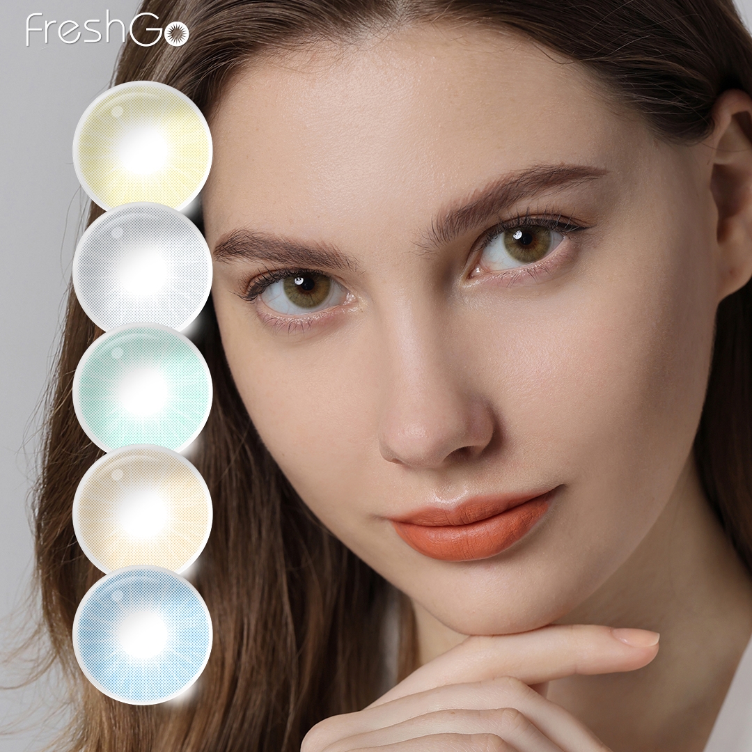 Free Sample Freshgo Hidrocor Contact Lenses Natural Color Wearing Lenses Lentille Optique Contact Lenses for Light Eye