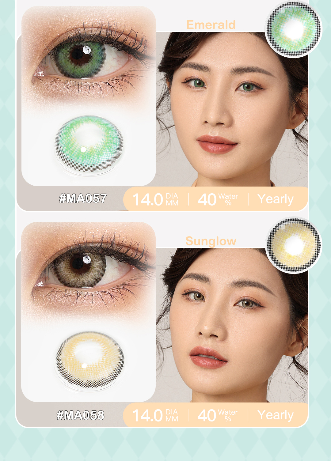 Natural Colored Contact Lenses Grid 5
