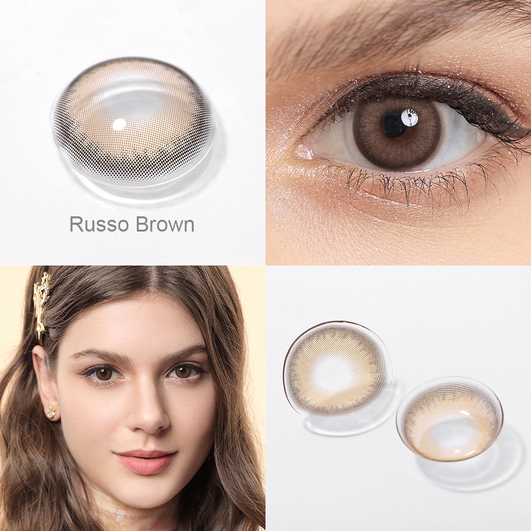 Magister Colored Contact Lens Water 38% Eye Contacts Circle Brown Cosmetic Contact Lenses Wholesale Estuche Lentes De Contacto