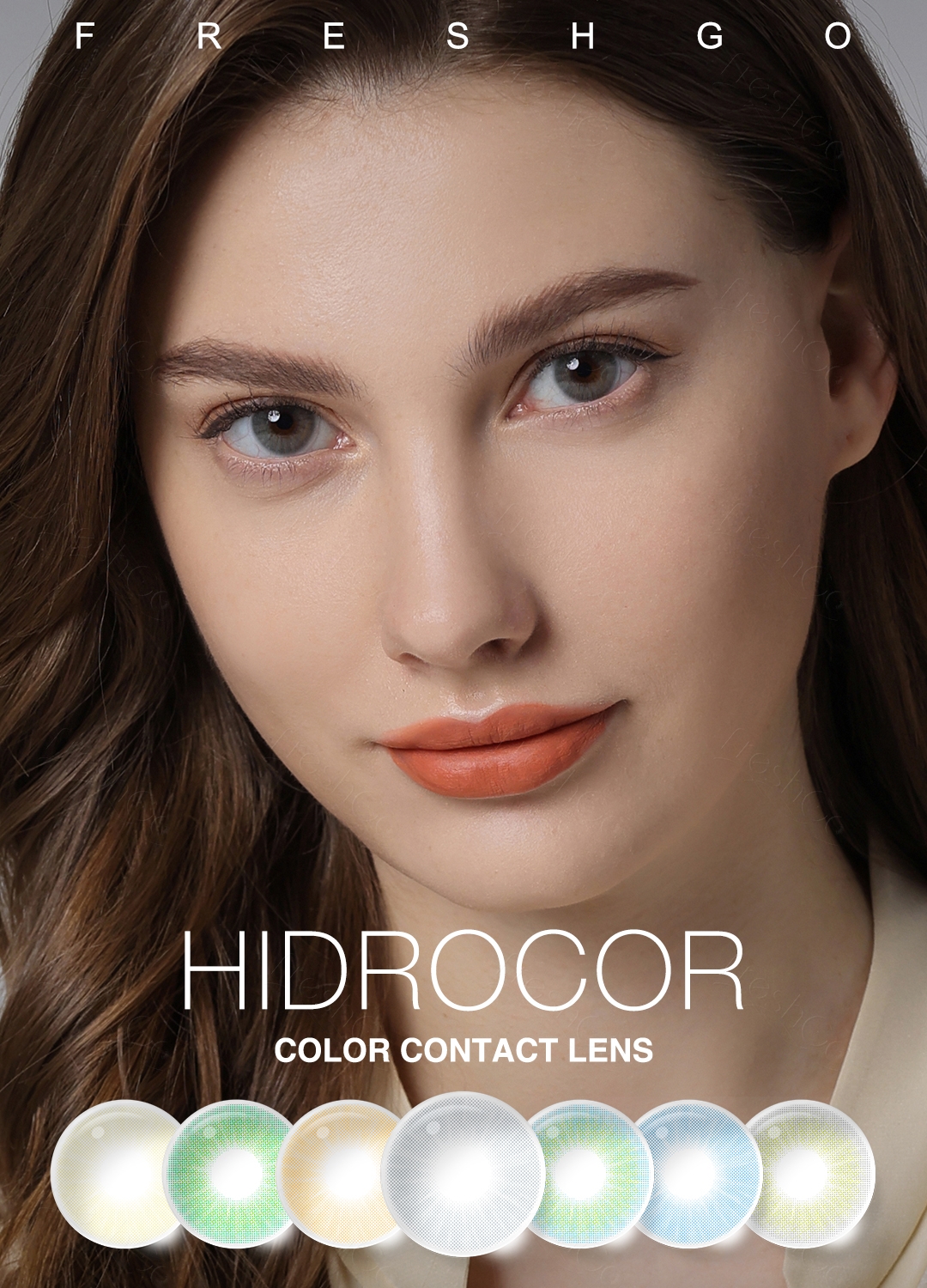Hot Sale Freshgo Colored Contacts Eyes Lens 3 Tone 14.50mm Coloured Contact Lenses Wholesale Lentes De Contacto De Colores