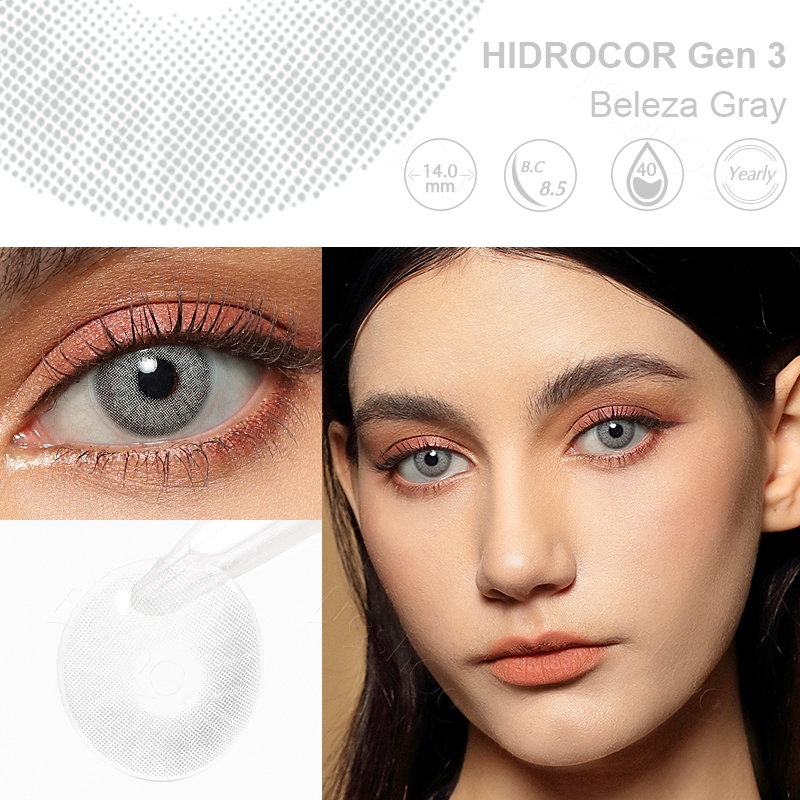 Freshgo HIDROCOR Gen3 Soft Lens Cosmetic Contacts Natural Color Contact Lenses Gray Eye Lentes Wholesale Lentilles De Contact