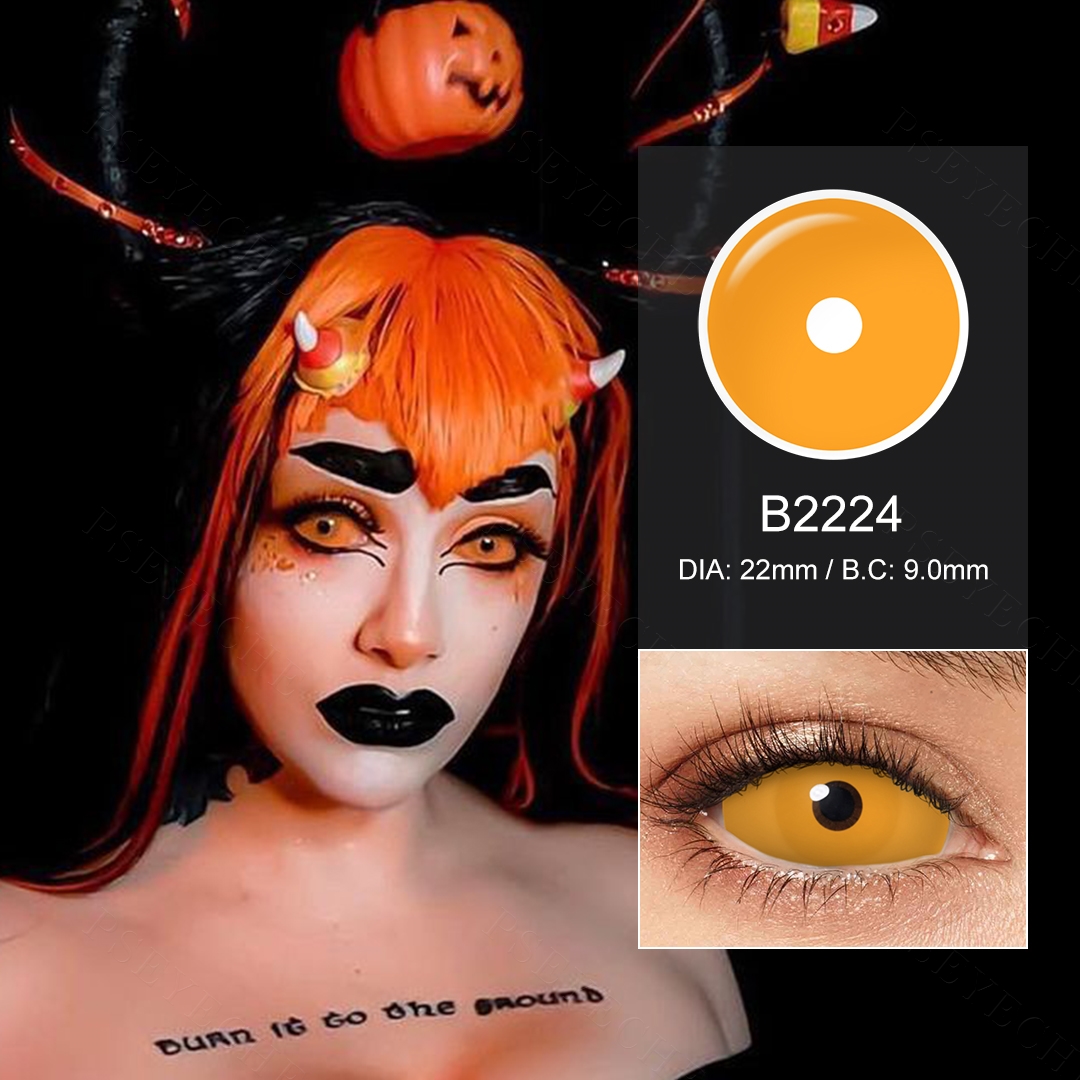 Orange Sclera Lenses