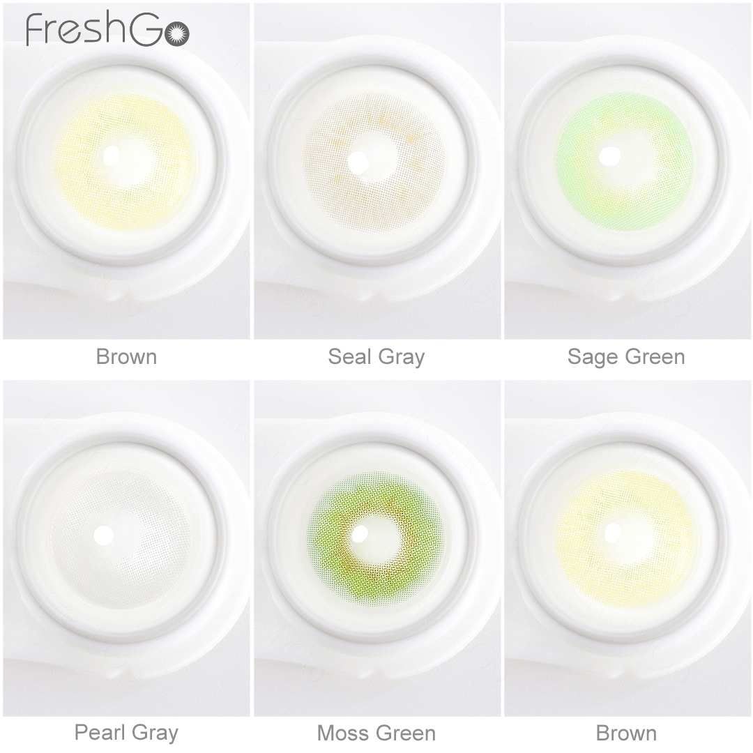 Free Sample Freshgo Colored Contacts ALASKA Softlens Eye Lenses Natural Cosmetic Contact Lenses Beauty Lentilles De Contact