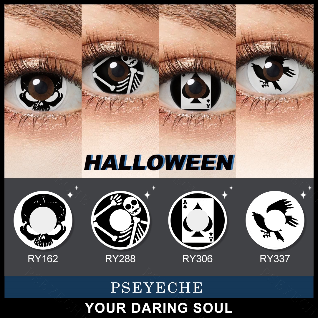 Hot Sales Pseyeche RY Spades Shape Contact Lenses Pseyeche Eye Cosplay Soft Lens Lentillas Lensa Kontak