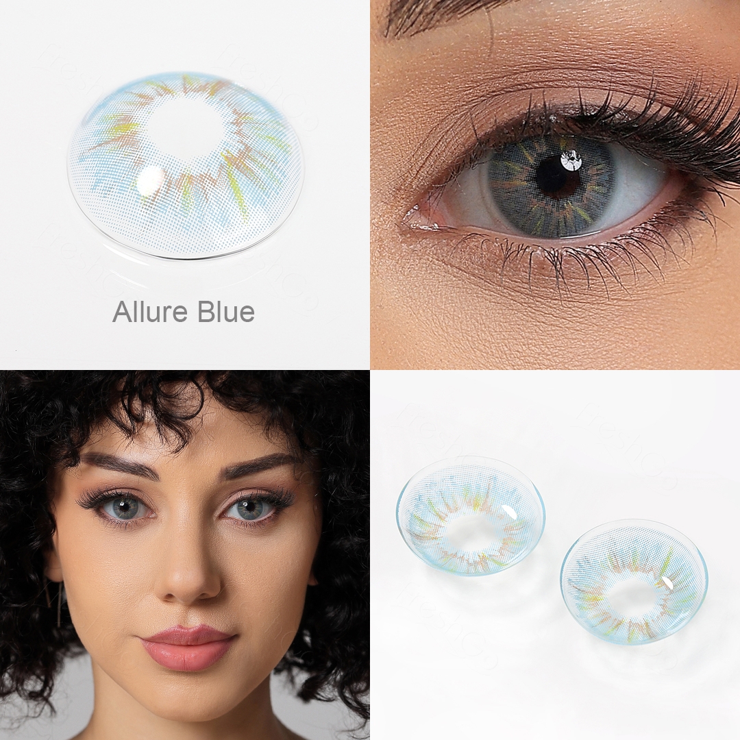 New Colored Contacts 2024 Popular Soft Blue Lenses Natural Eye Lenses Yearly Wholesale Color Contact Lens
