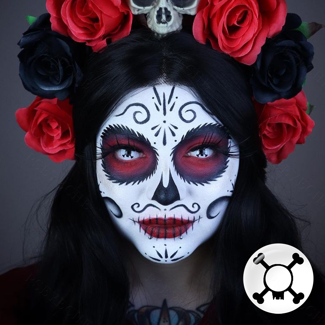 Pseyeche Spooky Halloween Contact Lenses Hollywood Eye Cosplay Soft Lens Lente De Contacto a Color Lente De Contacto chelsea